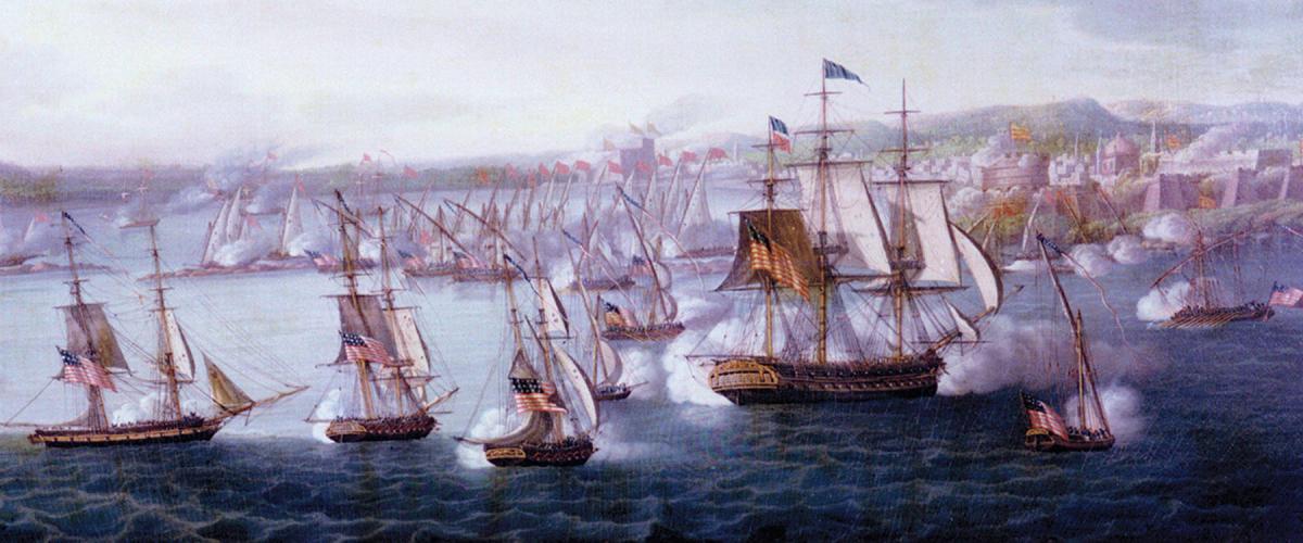 3 August 1804: Commodore Preble’s squadron bombards Tripoli Harbor